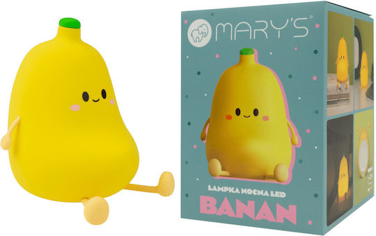 Mary's Led Παιδικό Διακοσμητικό Φωτιστικό Κίτρινο 12.6x11.5x10.2εκ.