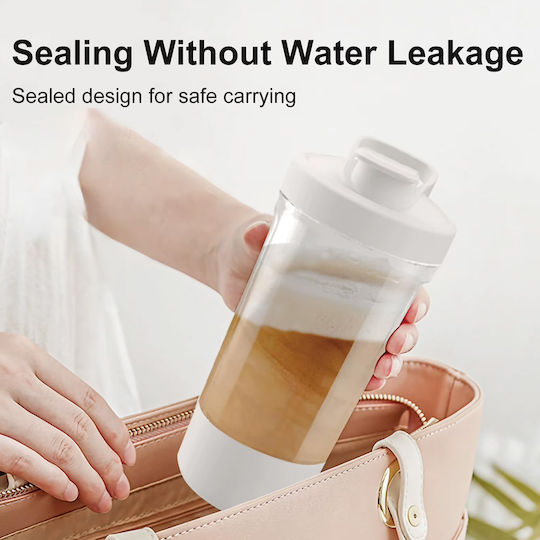 Multifunctional Automatic Coffee Mixing Cup Electric Shaker 400ml White