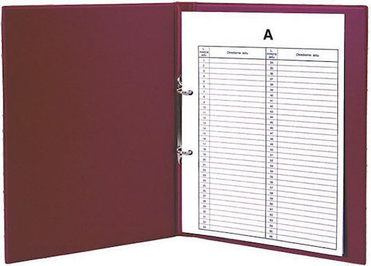 Biurfol Clipboard for Paper A4 Burgundy 1pcs