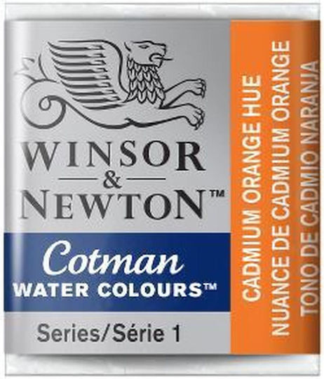 Winsor & Newton Water Colour Half Pan 090 Cadmium Orange Winsor Newton Cotman Νερομπογιές Πορτοκαλί