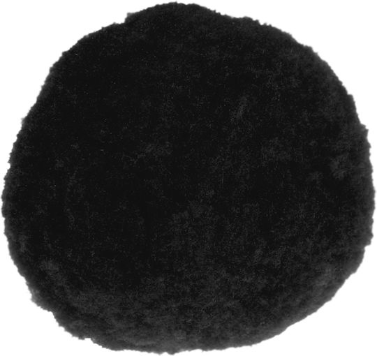 Meyco Pom Pom Handwerk Schwarz mit Durchmesser 25mm Set 25Stück