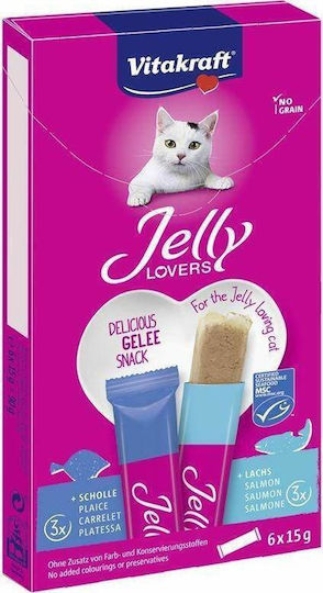 Vitakraft Jelly Lovers Salmon Cat Treats 90g