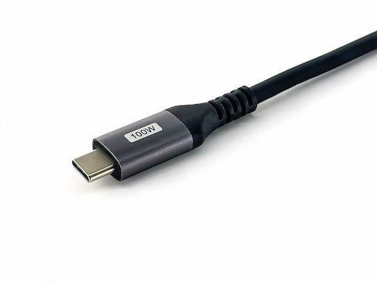 Equip USB 2.0 Cable USB-C male - USB-C 100W Μαύρο 2m 128892