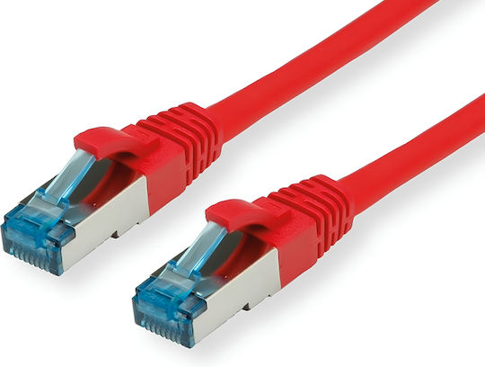 Value S/FTP Cat.6a (Gigabit) Καλώδιο Δικτύου Ethernet 0.5m Κόκκινο