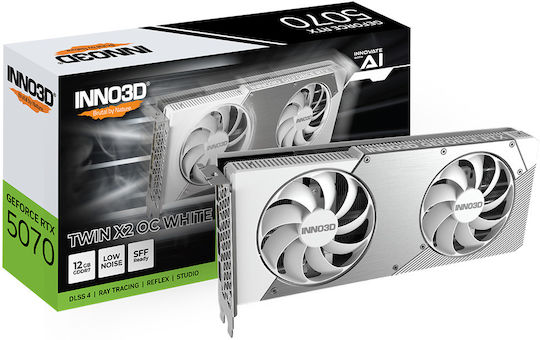 Inno 3D GeForce RTX 5070 12GB GDDR7 Twin X2 OC White Κάρτα Γραφικών
