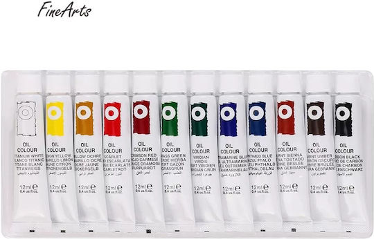 Sinoart Sinoart Σετ Λαδομπογιές 12ml 12τμχ