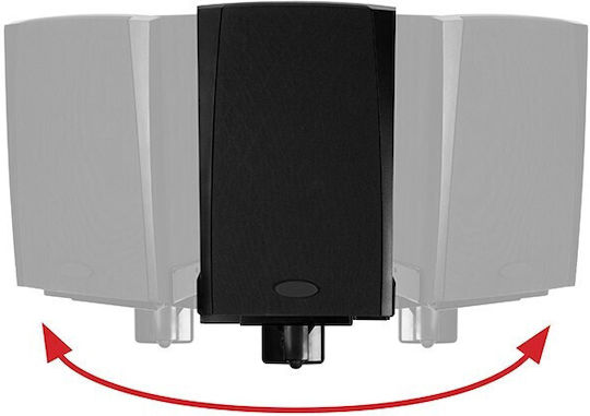B-Tech Тонколонни стойки Стенен Side Clamping (Двойка) в Бял Цвят
