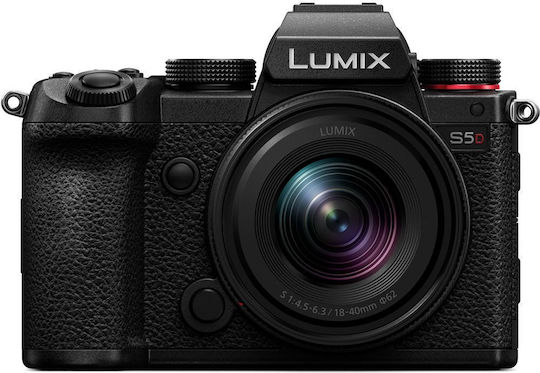Panasonic Lumix S5D Mirrorless Φωτογραφική Μηχανή Kit (Lumix S 18-40mm F/4.5-6.3) Μαύρη