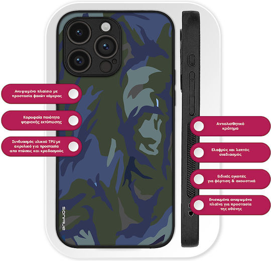 Sonique Camouflage Army Series Case for Realme 12 5g Realme 12x Blue 01