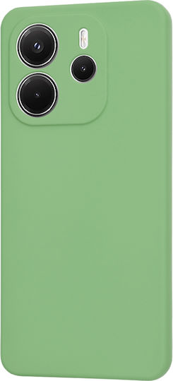 Techsuit Umschlag Rückseite Silikon Grün (Redmi Note 14 4G)