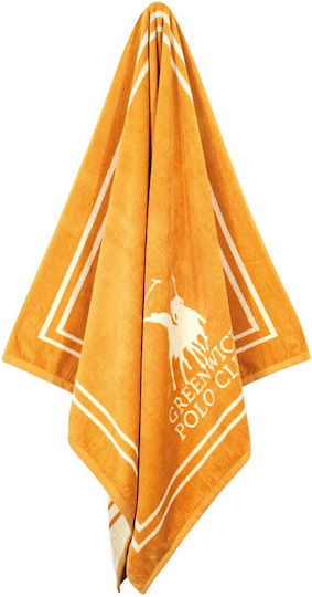 Greenwich Polo Club Beach Towel Cotton Ecru 170x90cm.