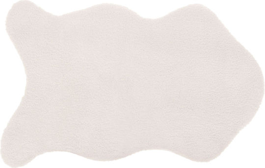 Χαλί Ορθογώνιο Γούνινο Ivory 60x90cm