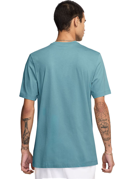 Athletic T-shirt Denim Turquoise
