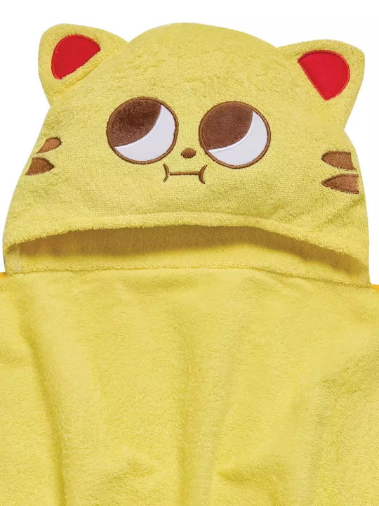 Das Home Baby Poncho Bademantel mit Kapuze 70x90cm