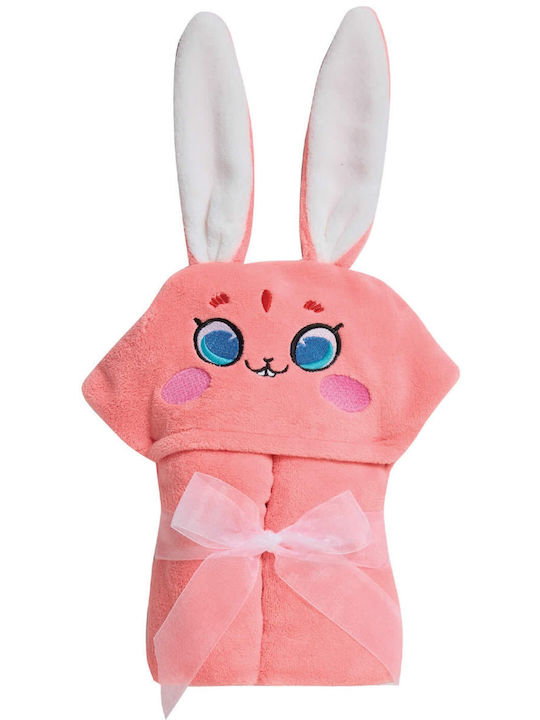Das Home Baby Poncho Bathrobe Hooded 4944 Pink 70x90cm