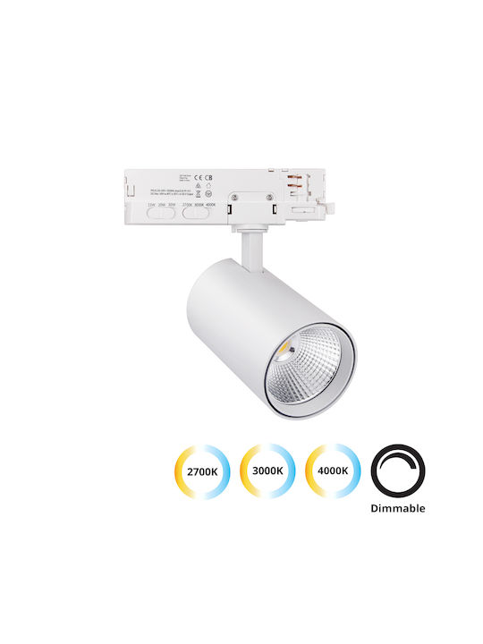 Viokef Single LED Warm White Spot in White Color