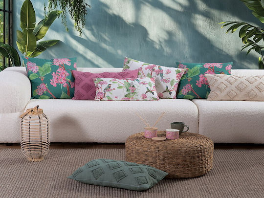 Nef-Nef Homeware Μαξιλάρι Καναπέ Dream από 100% Βαμβάκι Πράσινο 50x50εκ.