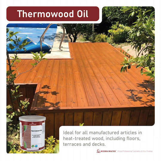 Borma Wachs Thermowood Βερνίκι Εμποτισμού Διαλύτου No53 Άχρωμο 1lt