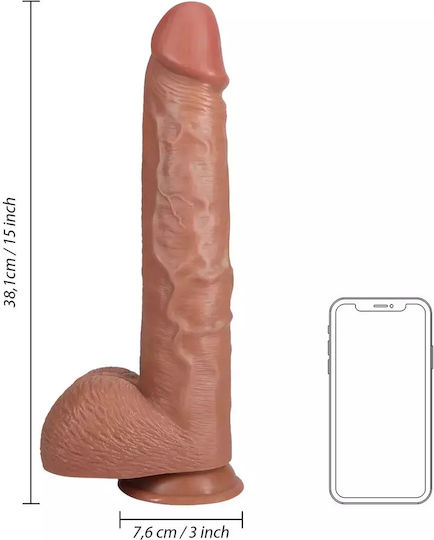 Shots Ρεαλιστικό Dildo με Όρχεις και Βεντούζα 19cm
