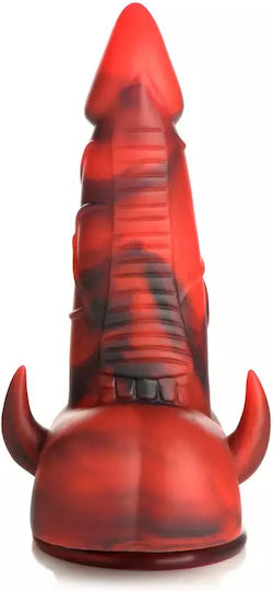 XR Dildo με Όρχεις και Βεντούζα Κόκκινο
