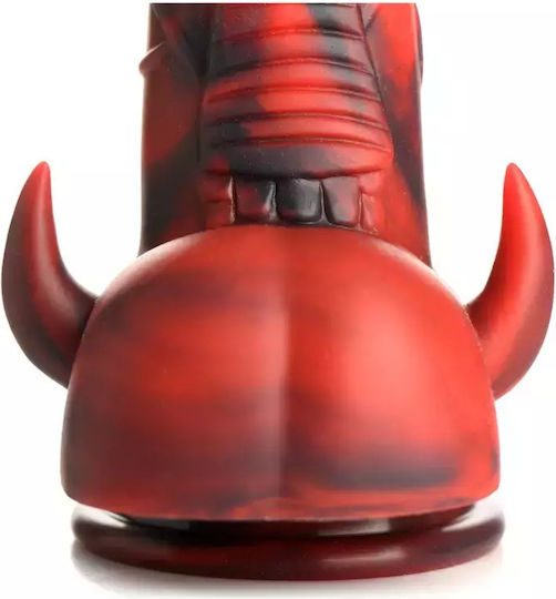 XR Dildo με Όρχεις και Βεντούζα Κόκκινο
