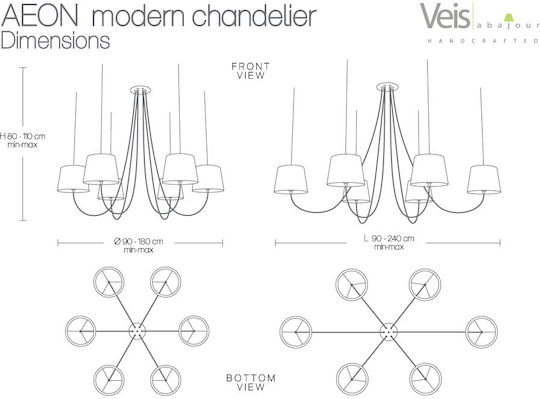 Veis Pendant Light White