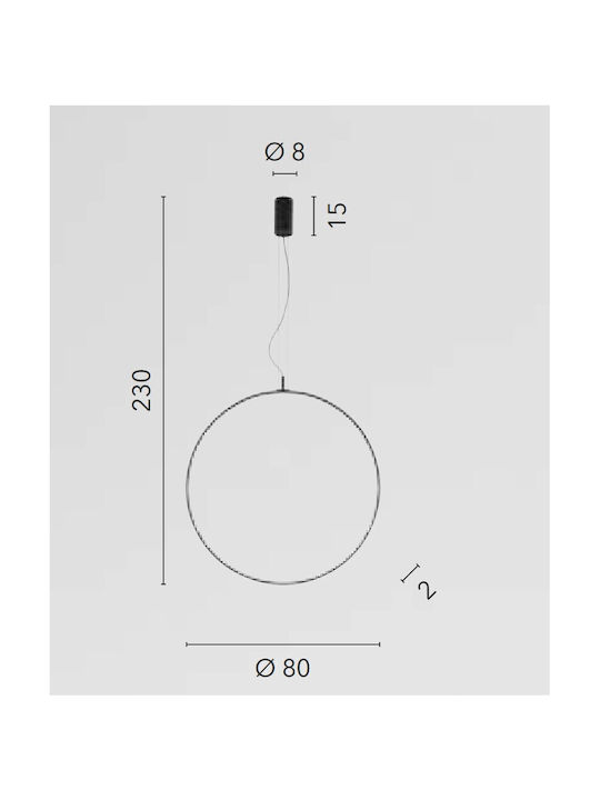 Fan Europe Toorx Deckenleuchte Weiß LED mit Kaltweißem Licht 80x80cm