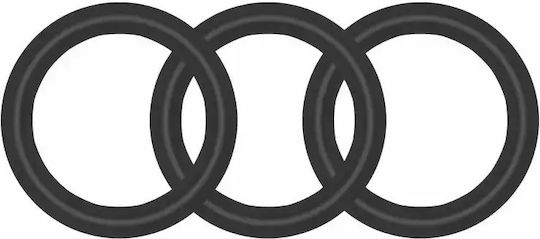 Perfect Fit Silikon 3-Ring-Kit Mittel Schwarz