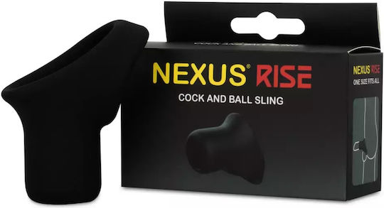 Nexus Δαχτυλίδι Πέους & Όρχεων Σιλικόνης Μαύρο