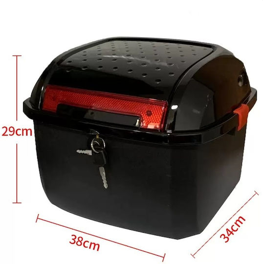 Mizoo Motorcycle Top Case 25lt Black
