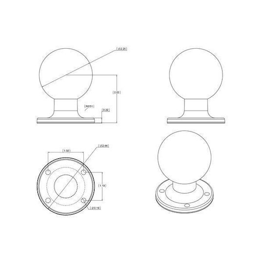 Ram Mounts Ram Round Amps Plate Ball