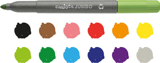 Carioca EcoFamily Joy Lavabili Markere de Desen 6mm Set 12buc
