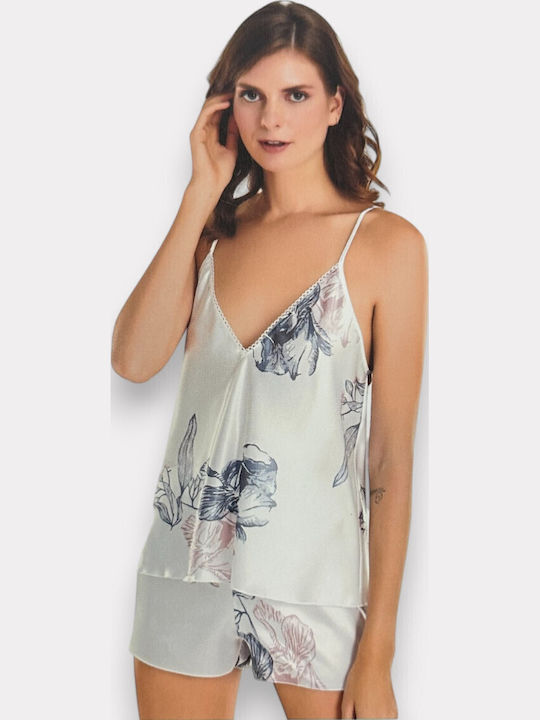 Moongirl Winter Satin,σατεν Babydoll White