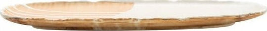 Serving Platter Oval Beige 35x15cm