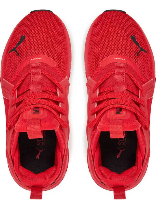 Enzo 5 Kids Sports Shoes Running with Laces Red