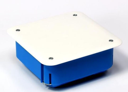 Simet Flush Electrical Box for Drywall in Blue Color