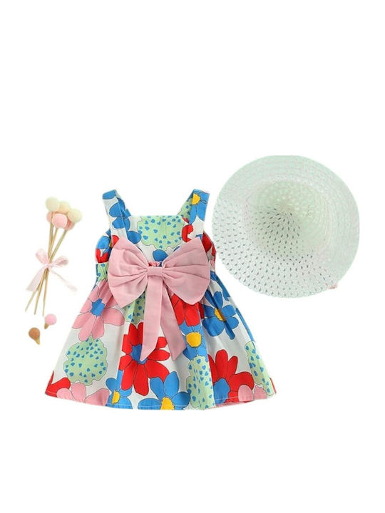 Rochie Fete Fără Mâneci Multicoloră Margarete Multicolore