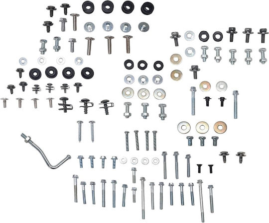 Kit complet de șuruburi pentru plastic și motor Kawasaki Kaze-r 115 Indonezia