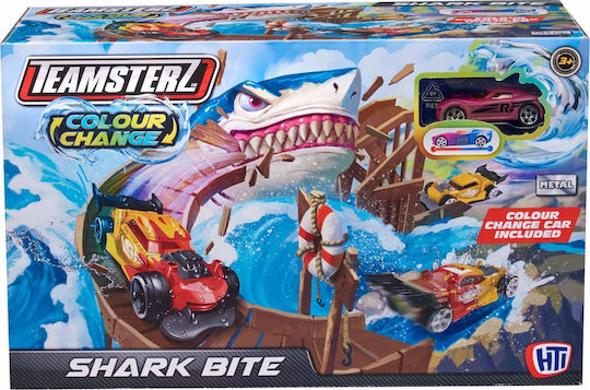 Car Track Shark Colour Change Shark Bite + 1 Color Changing Car Teamsterz 1417316 P4