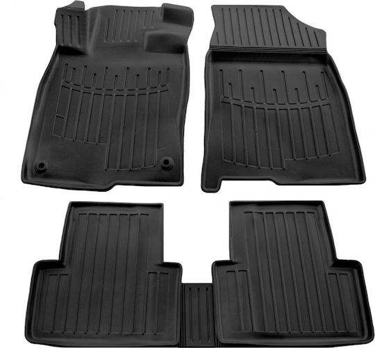 Race Axion Set of Front and Rear Mats 5pcs Tray Type for Honda Civic 2017 Black
