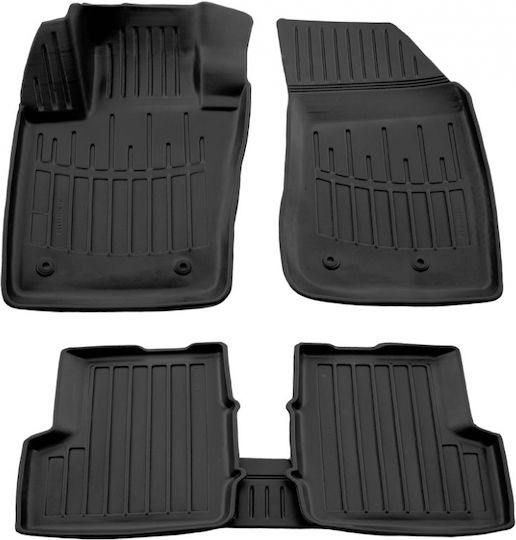 Race Axion Set of Front and Rear Mats 5pcs Tray Type for Fiat 500X 2014 Black