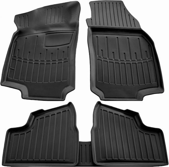 Race Axion Set of Front and Rear Mats 5pcs Tray Type for Opel Astra 1998-2004 Black
