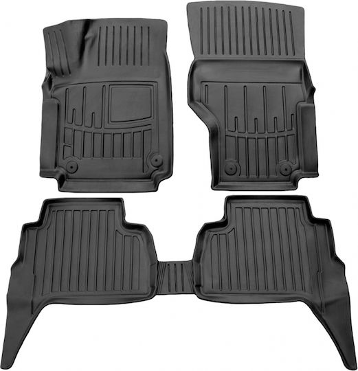 Race Axion Set of Front and Rear Mats 5pcs Tray Type for Volkswagen Amarok 2010-2022 Black