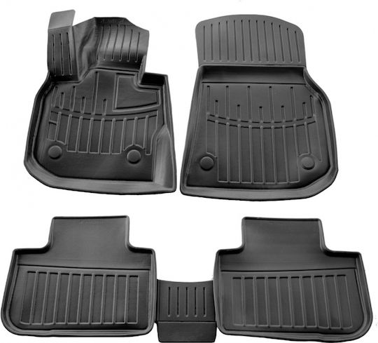 Race Axion Set of Front and Rear Mats 5pcs Tray Type for BMW X4 / X3 2021 Black