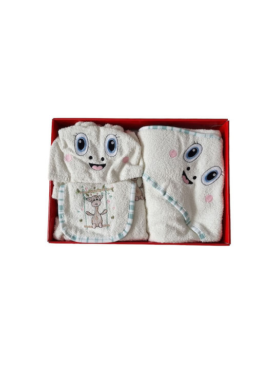 Cottonbox Βρεφικό Σετ Λουτρού με Κουκούλα
