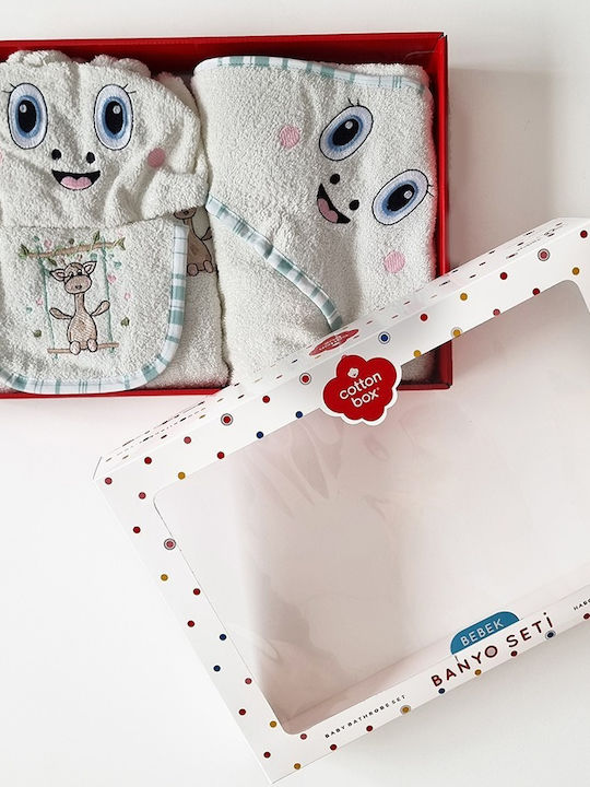 Cottonbox Βρεφικό Σετ Λουτρού με Κουκούλα Πολύχρωμο