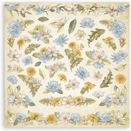 Скрапбукинг хартии 10 бр. 30.5×30.5 см Stamperia Hidden Grove