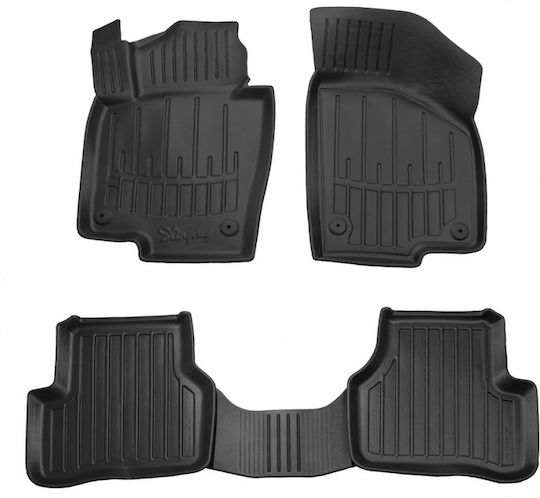 Race Axion Set of Front and Rear Mats 5pcs Tray Type for Volkswagen Passat 2010-2014 Black