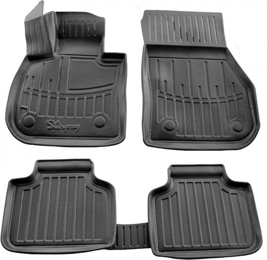 Race Axion Set of Front and Rear Mats 5pcs Tray Type for BMW X1 2022 Black