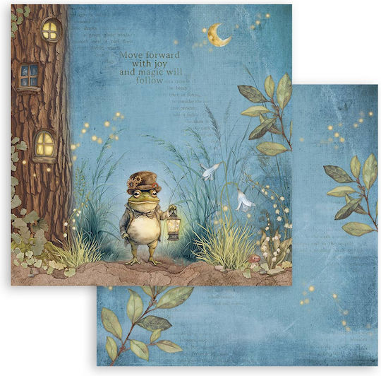 Скрапбукинг хартии 10 бр. 30.5×30.5 см Stamperia Hidden Grove